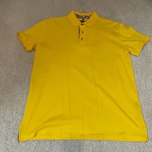 Jared Lang Yellow short sleeve polo shirt